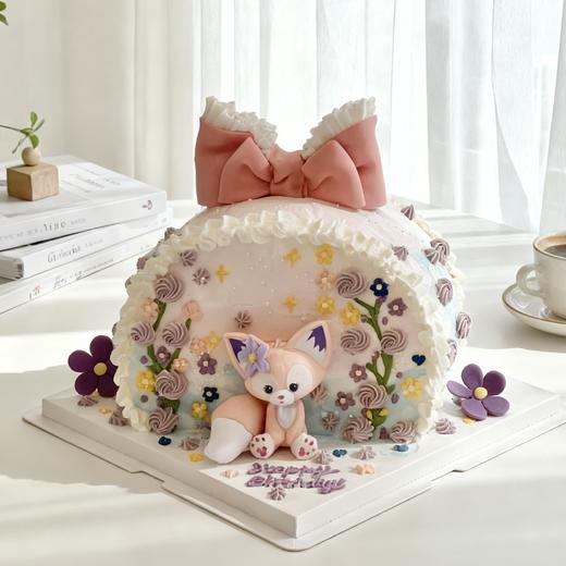 半圆玲娜贝尔 - 手绘蛋糕 商品图0