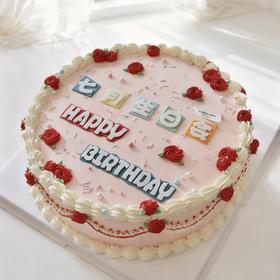 【款L】员工生日会定制奶油蛋糕