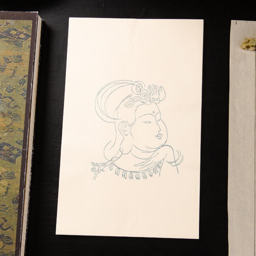 90年代荣宝斋制木版水印《韩美林人物》老信笺（一包48张） 商品图5