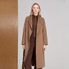 EITIE爱特爱无驳头翻领设廓形简约百搭羊毛驼绒混纺面料手感温润柔软冬季保暖大衣8414111 商品缩略图4
