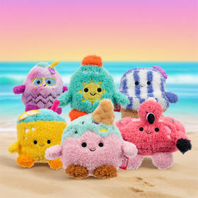 Jazwares 4.5 寸 Bumz 沙滩系列毛绒玩具