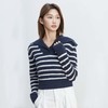 现货VogoPetite海军领条纹套头衫100%山羊绒BP133F1603 商品缩略图1