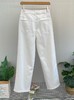 凯旋门链条牛仔裤  女款白色高腰宽松休闲直筒长裤高腰设计版型 商品缩略图1