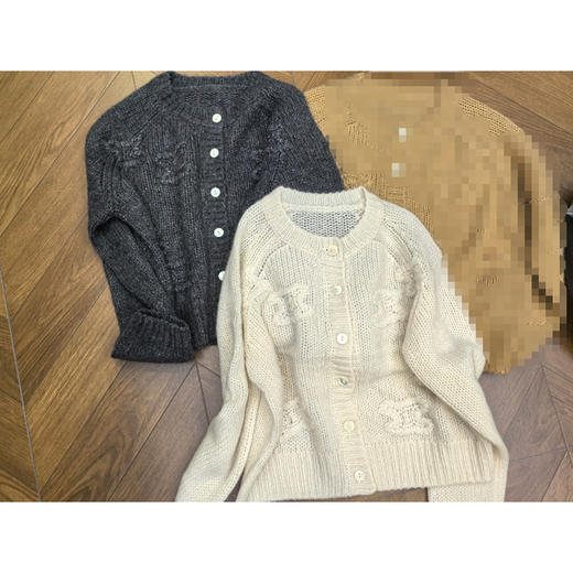 【预售7天】良木礼丝羊绒钩花开衫（Q2593303） 商品图0