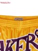 Mitchell&ness 洛杉矶湖人黄色JUSTDON联名球裤 商品缩略图4