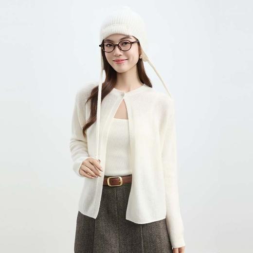 现货VogoPetite针织短外套一粒扣开衫100%山羊绒
 BP132F1501 商品图4