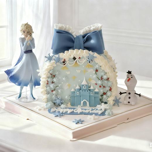 冰雪奇缘 - 艾莎半圆蛋糕 商品图0
