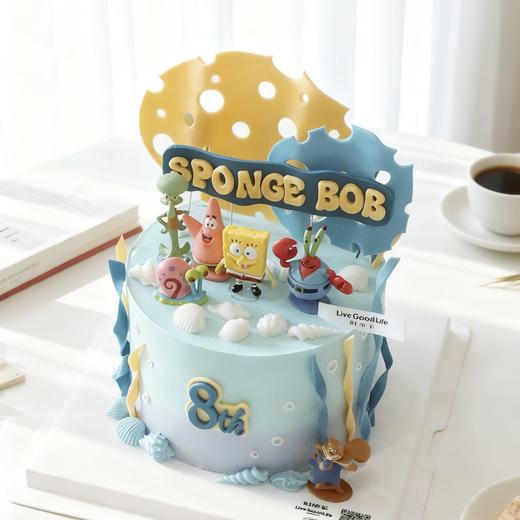 儿童蛋糕 海绵宝宝- 奶油蛋糕 商品图0