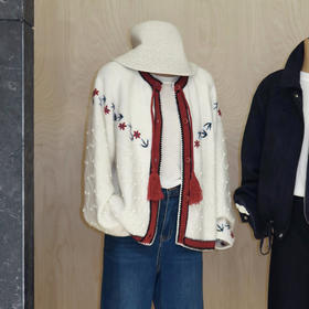 【预售7天】良木礼山羊绒绣花开衫（Q2593305）