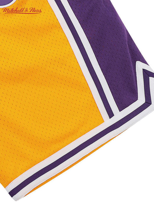 Mitchell&ness 洛杉矶湖人黄色JUSTDON联名球裤 商品图4