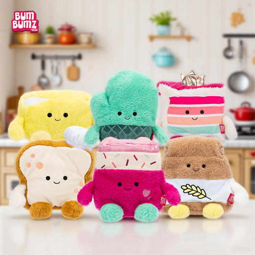 Jazwares 7.5 寸 Bumz 烘焙系列毛绒玩具 商品图0
