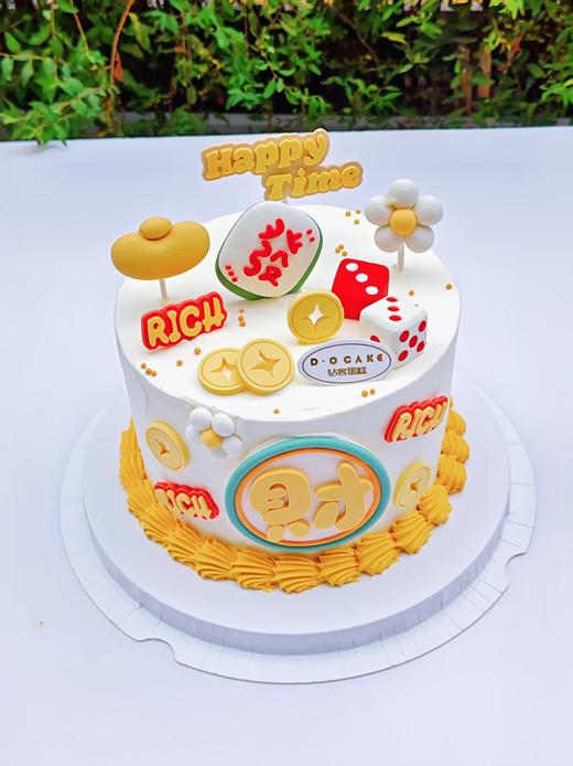 新品“天降财神”蛋糕上面的装饰是巧克力可食用（提前5小时预定） 商品图2