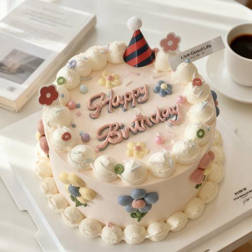 ins 小花花手绘蛋糕 商品图0