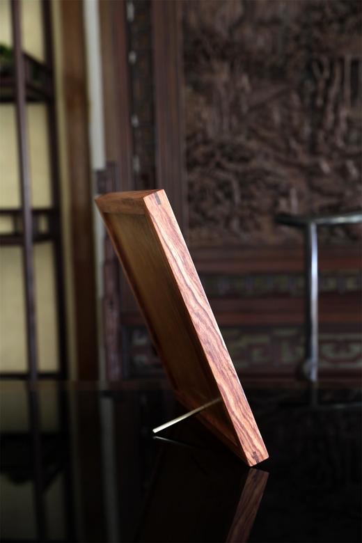 迎客天下°非洲酸枝镶血檀台屏 商品图7