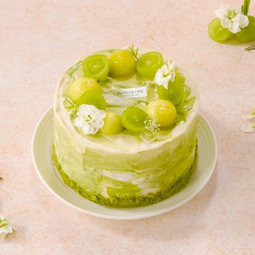 【青提蜜瓜蛋糕】阳光玫瑰青提+玫珑蜜瓜+伯牙绝弦茉莉雪芽奶油+表面少许抹茶奶油 商品图3