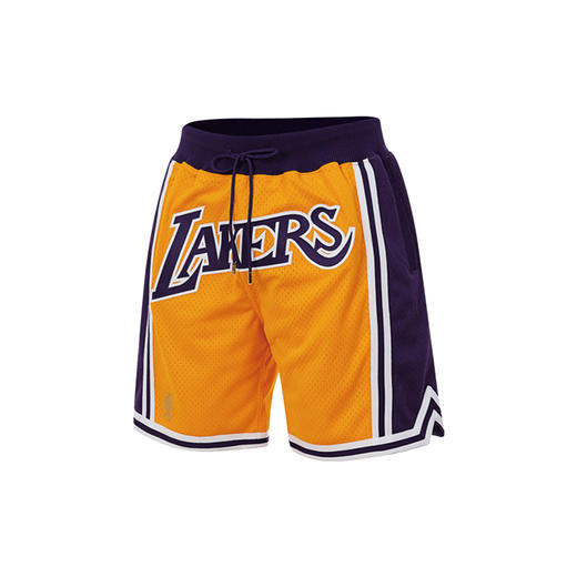 Mitchell&ness 洛杉矶湖人黄色JUSTDON联名球裤 商品图0