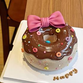 【甜甜圈】ins风儿童生日蛋糕