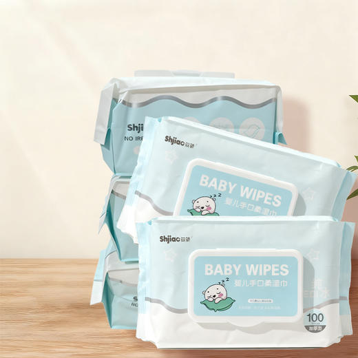 双骄婴儿手口柔湿巾100片 商品图3
