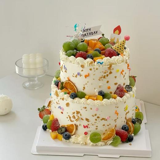 【双层水果蛋糕】简约水果蛋糕 商品图0