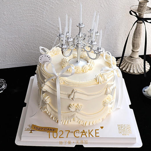 1027CAKE | 烛台蛋糕  复古裱花 商品图0