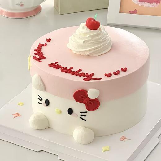 【发呆kitty】可爱儿童生日蛋糕 商品图0