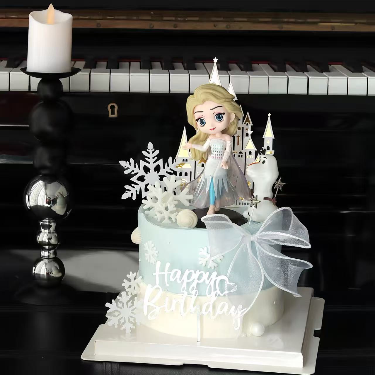 【爱莎冰雪奇缘】公主儿童生日蛋糕