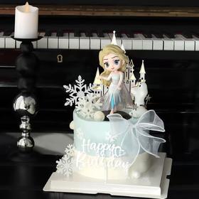 【爱莎冰雪奇缘】公主儿童生日蛋糕