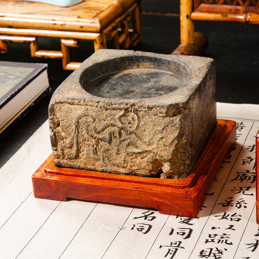 汉晋“仙人”古砖制砚 商品图0