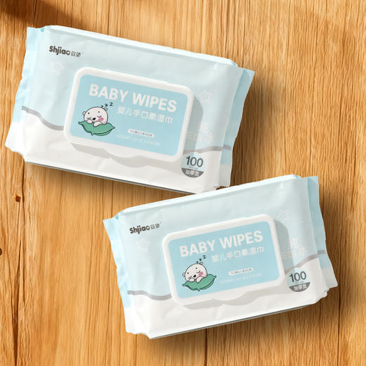 双骄婴儿手口柔湿巾100片 商品图4