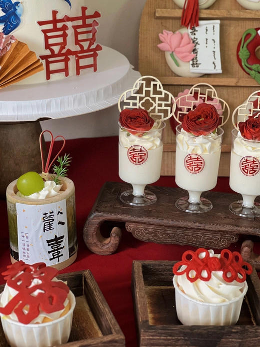「吾家有"囍"·新中式」婚礼乔迁纪念日·100%动物奶油（提前8小时预订） 商品图2
