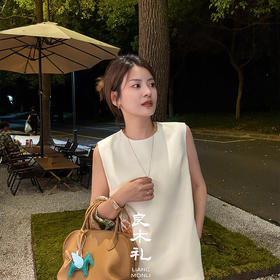 【不退不换】良木礼醋酸无袖上衣（X2592645）