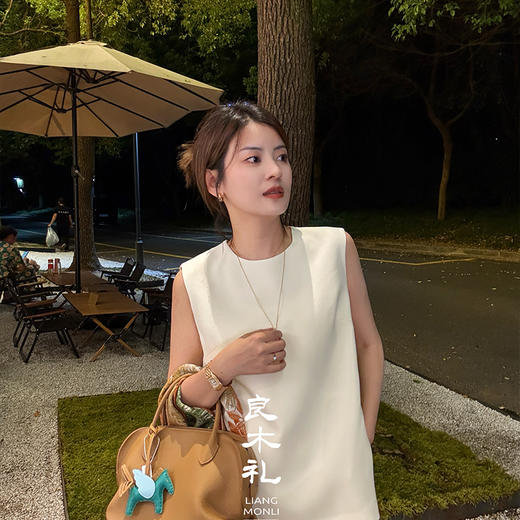 【不退不换】良木礼醋酸无袖上衣（X2592645） 商品图0