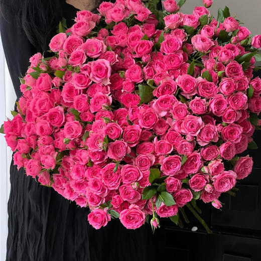 【俊发社区物业中心自提商品】【苏菲宝贝多头玫瑰】鲜花10枝 「桃红色簇拥花瓣·甜美小可爱」 商品图3