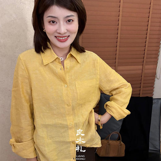 【现货】良木礼亚麻衬衫(Q101602F) 商品图2