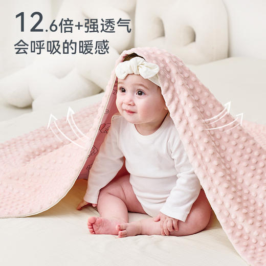 2025秋冬新品 ibaby×outlast太空科技恒温奈娃家族联名豆豆安抚睡毯 商品图3
