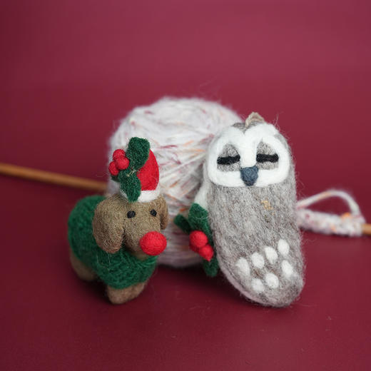 北京仓｜Felt So Good-Rudolph Dachshund Dog-圣诞毛衣腊肠小狗 羊毛毡 挂件［英国设计师］ 商品图6