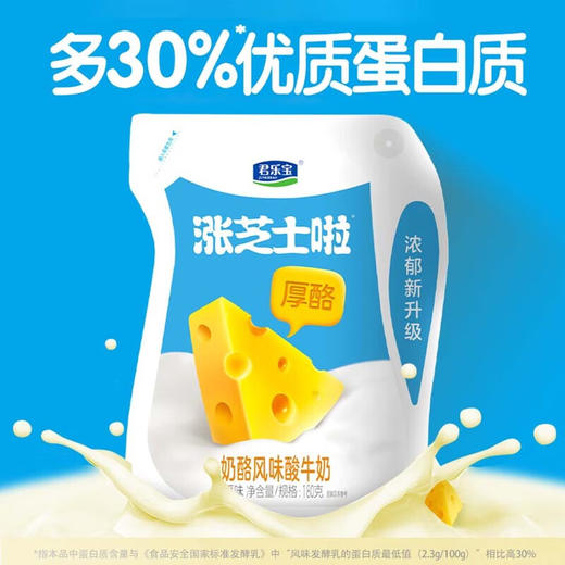DH 君乐宝浓稠酸奶涨芝士原味180g*12袋 商品图1