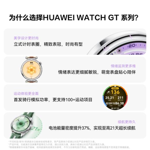 HUAWEI WATCH GT 6华为智能手表 情绪监测健康管理运动骑行21天长续航男女情侣时尚腕表 商品图6