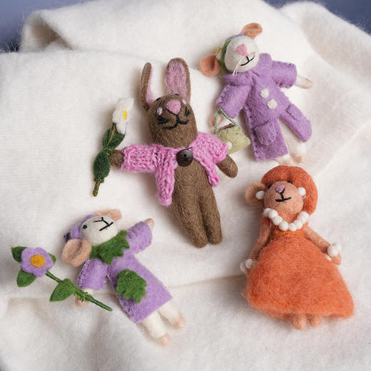 北京仓｜Felt So Good-Blossom the Bunny Easter-粉开衫小兔 布洛瑟 羊毛毡 挂件［英国设计师］ 商品图7