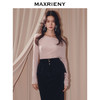 MAXRIENY迪木尔风穿搭套头针织衫25冬款羊毛混纺肌理感长袖上衣女(货号:MF86SW506) 商品缩略图2