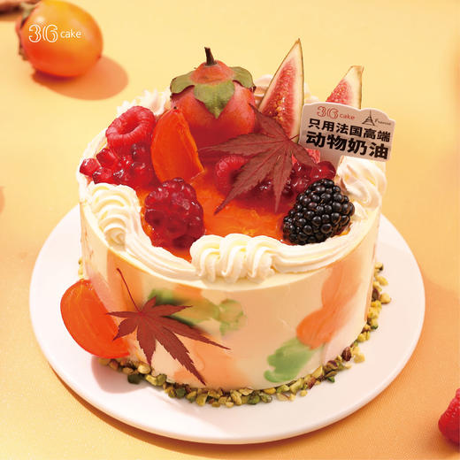 柿柿欢喜 ‧ 珍珠蜜柿可可莓果蛋糕，可选5,6,8英寸、3.5磅和6磅双层 商品图2