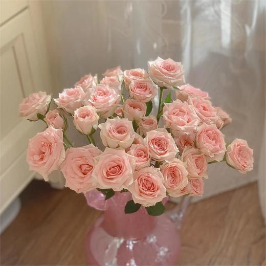 【俊发社区物业中心自提商品】【星悦宝贝多头玫瑰】鲜花10枝「清新粉白色·星点烂漫款」 商品图3