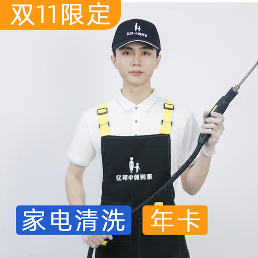 【岁末焕新】家电清洗包年卡  160℃高温消毒杀菌 高压水枪冲洗 商品图0