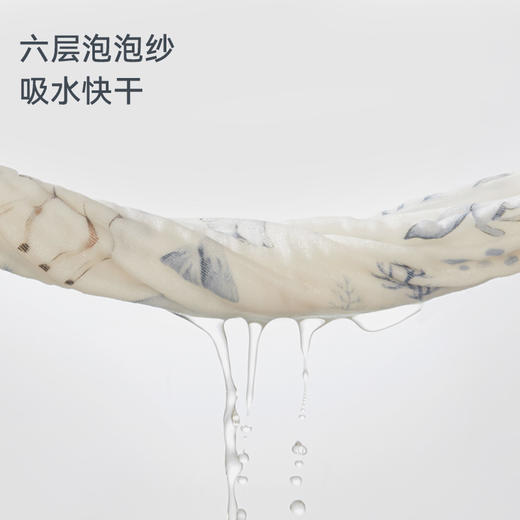 【2025秋冬新品】ibaby×outlast太空科技恒温全棉泡泡六层纱布小方巾 商品图3