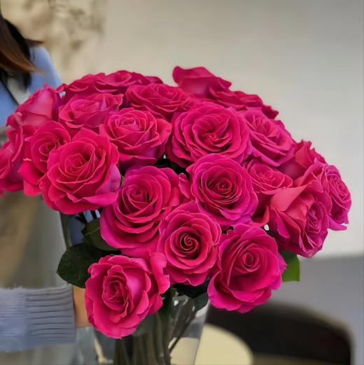 【俊发社区物业中心自提商品】【弗洛伊德单头玫瑰】鲜花20枝 「炽热爱恋·高饱和色」 商品图3