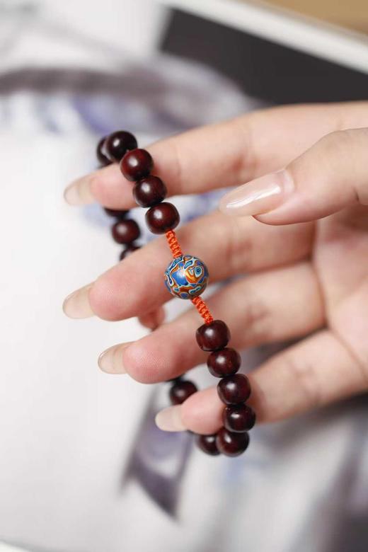 暖阳°紫檀老形珠手串7x8mm 商品图2