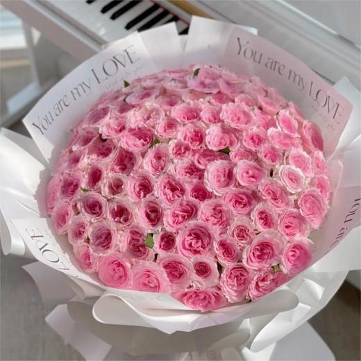 【俊发社区物业中心自提商品】【洛神单头玫瑰】鲜花20枝「粉白渐变·古典柔美感」【非俊发小区不发货，订单自动取消】 商品图4