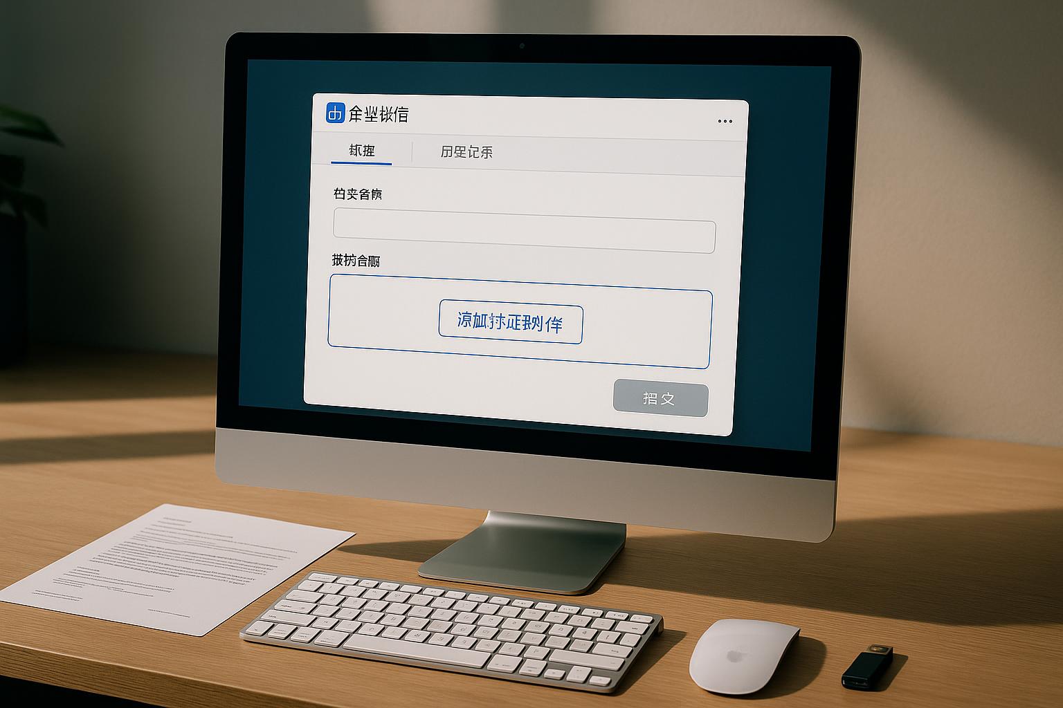 dr企业微信在哪里添加附件入口？