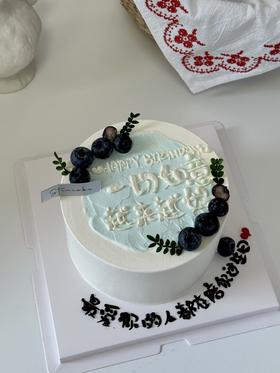 简约ins蓝莓蛋糕