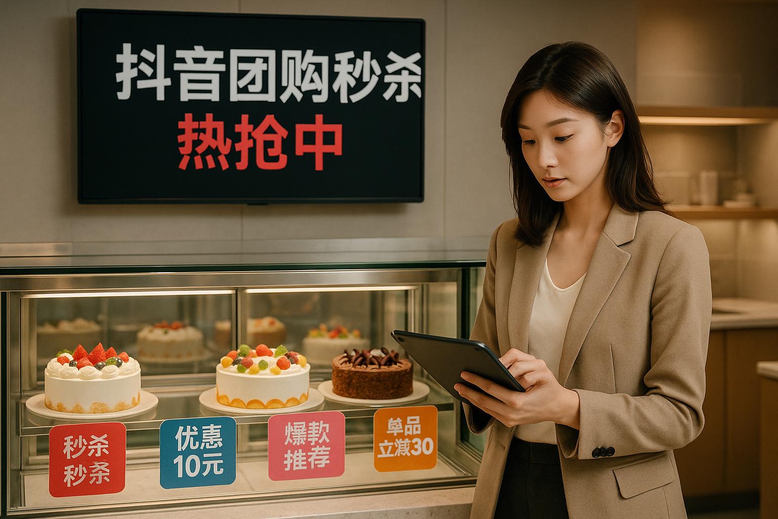 抖音团购秒杀怎么玩？适合蛋糕店吗